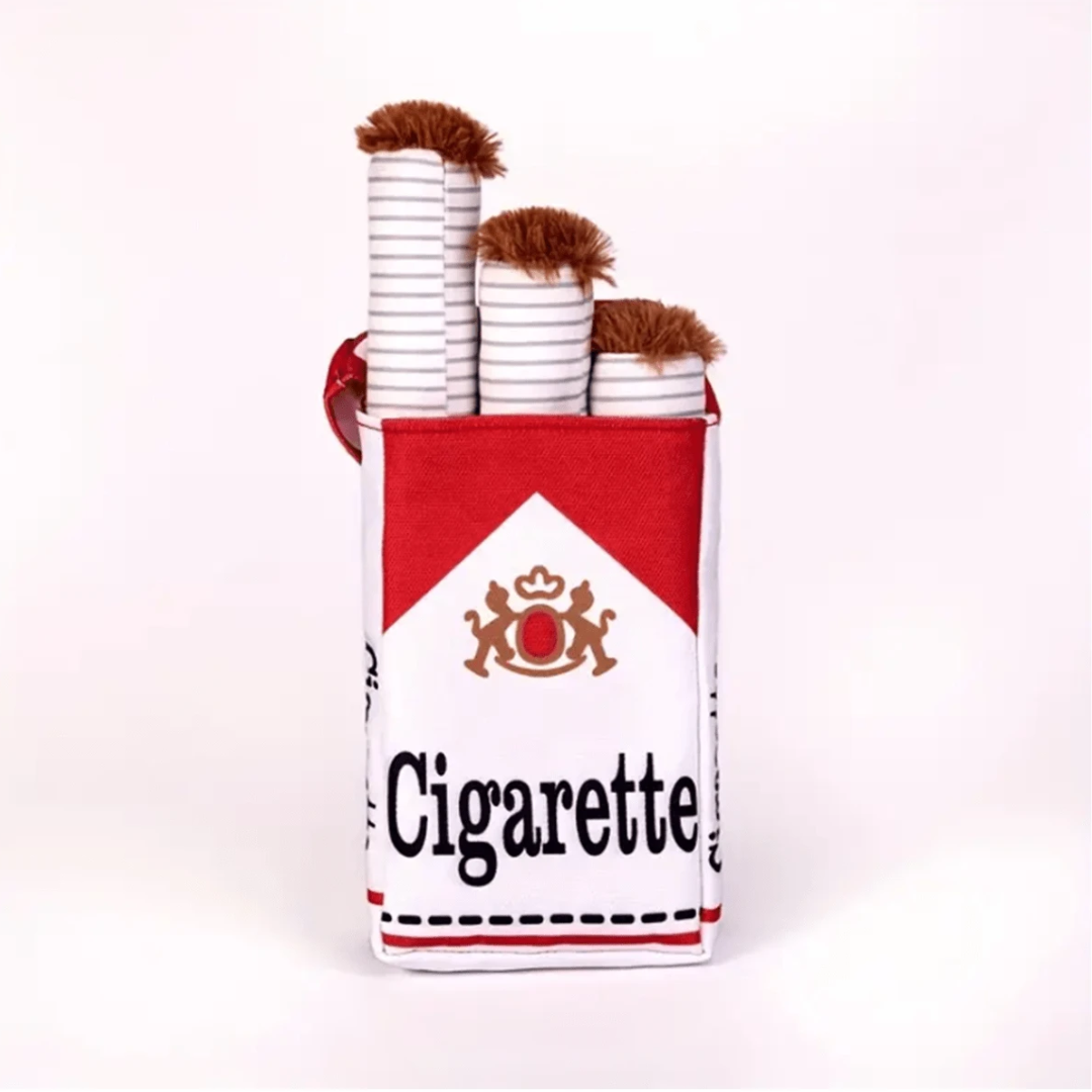 Brinquedo Cigarro de Pelúcia para Cães