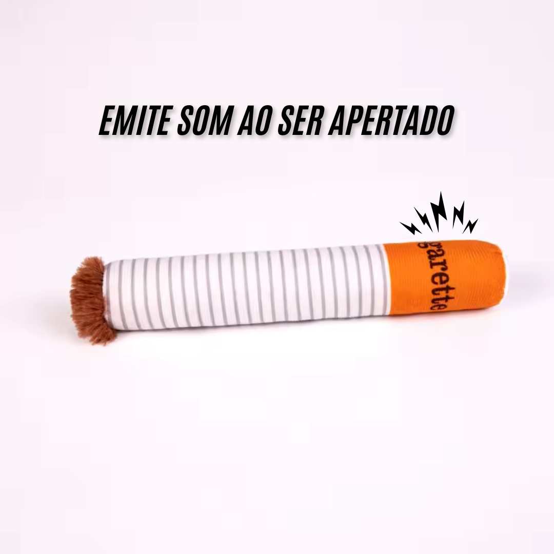 Brinquedo Cigarro de Pelúcia para Cães