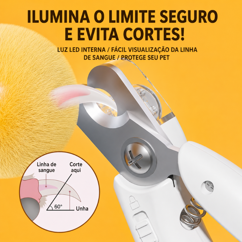 Aparador de Pelos e Cortador de Unhas Pet