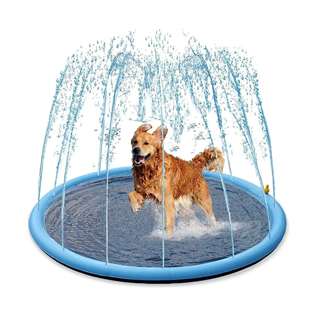Piscina Inflável com Chafariz para Pets